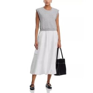 cinq a sept vega denim midi dress | Dresses | Cinq A Sept Blue Haze Long denim wk36 Black And White Dress Size:42